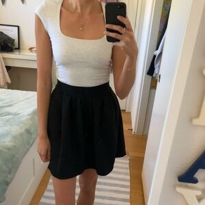 LC Lauren Conrad Black Skater Skirt
